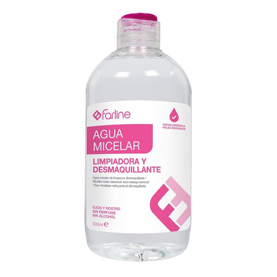 AGUA MICELAR LIMPIADORA Y DESMAQUILLANTE FARLINE - Imagen 1