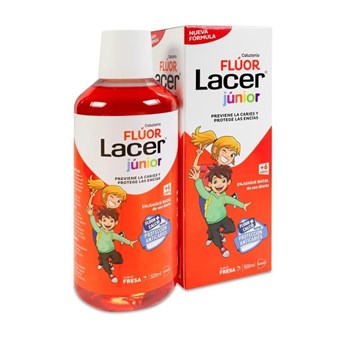 COLUTORIO FLÚOR LACER JUNIOR FRESA - Imagen 1