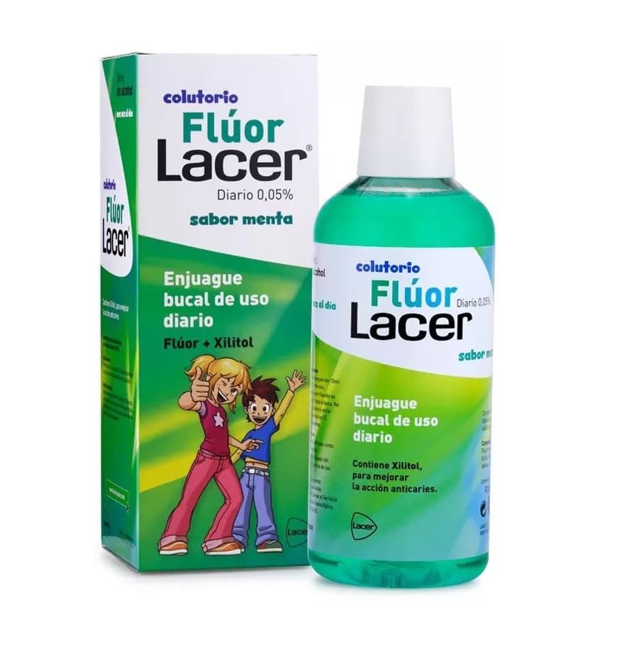 COLUTORIO FLÚOR LACER JUNIOR MENTA 500ml - Imagen 1