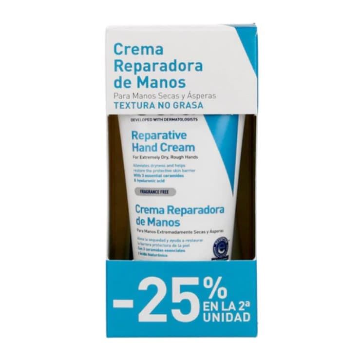 DUPLO CREMA REPARADORA DE MANOS CERAVE - Imagen 1