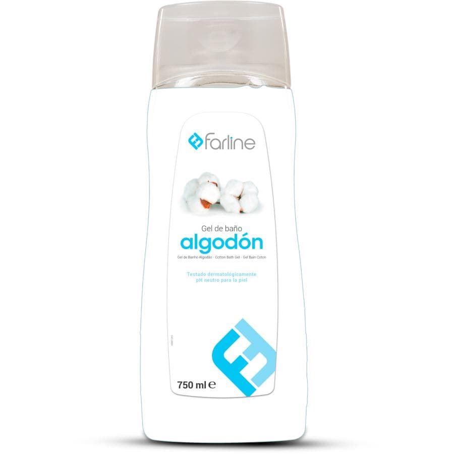 GEL DE BAÑO ALGODÓN 750ML FARLINE - Imagen 1