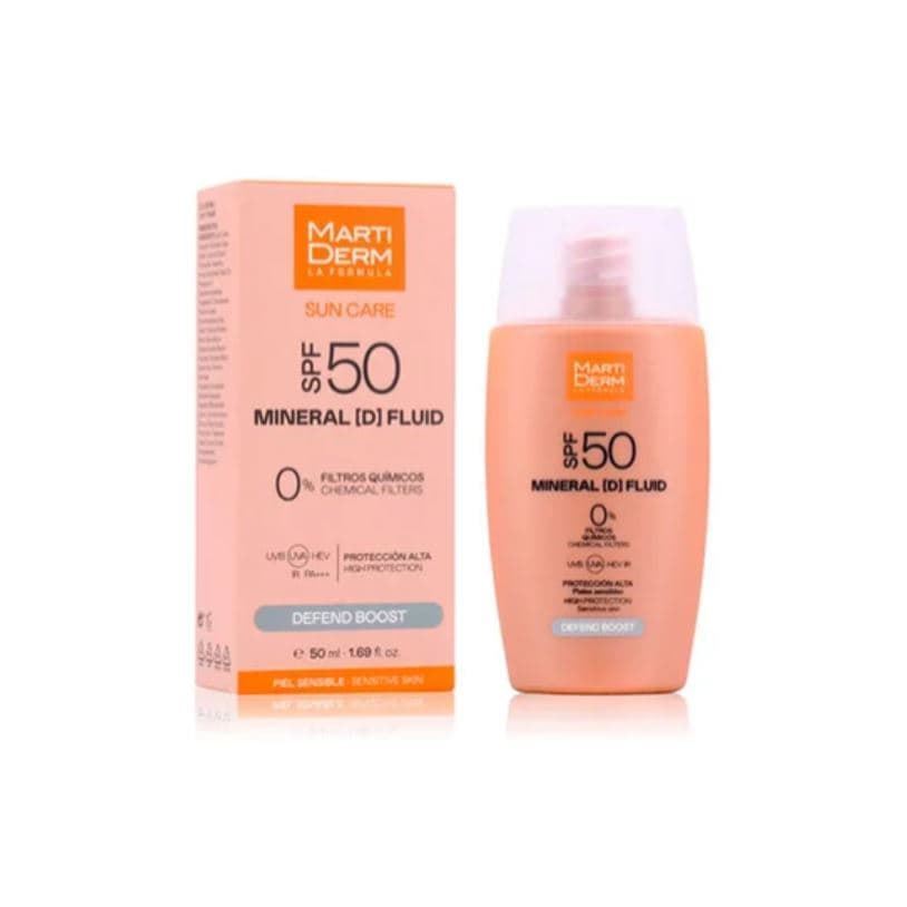 MARTIDERM SUN CARE MINERAL D FLUID DEFEND BOOST SPF50 50ML - Imagen 1