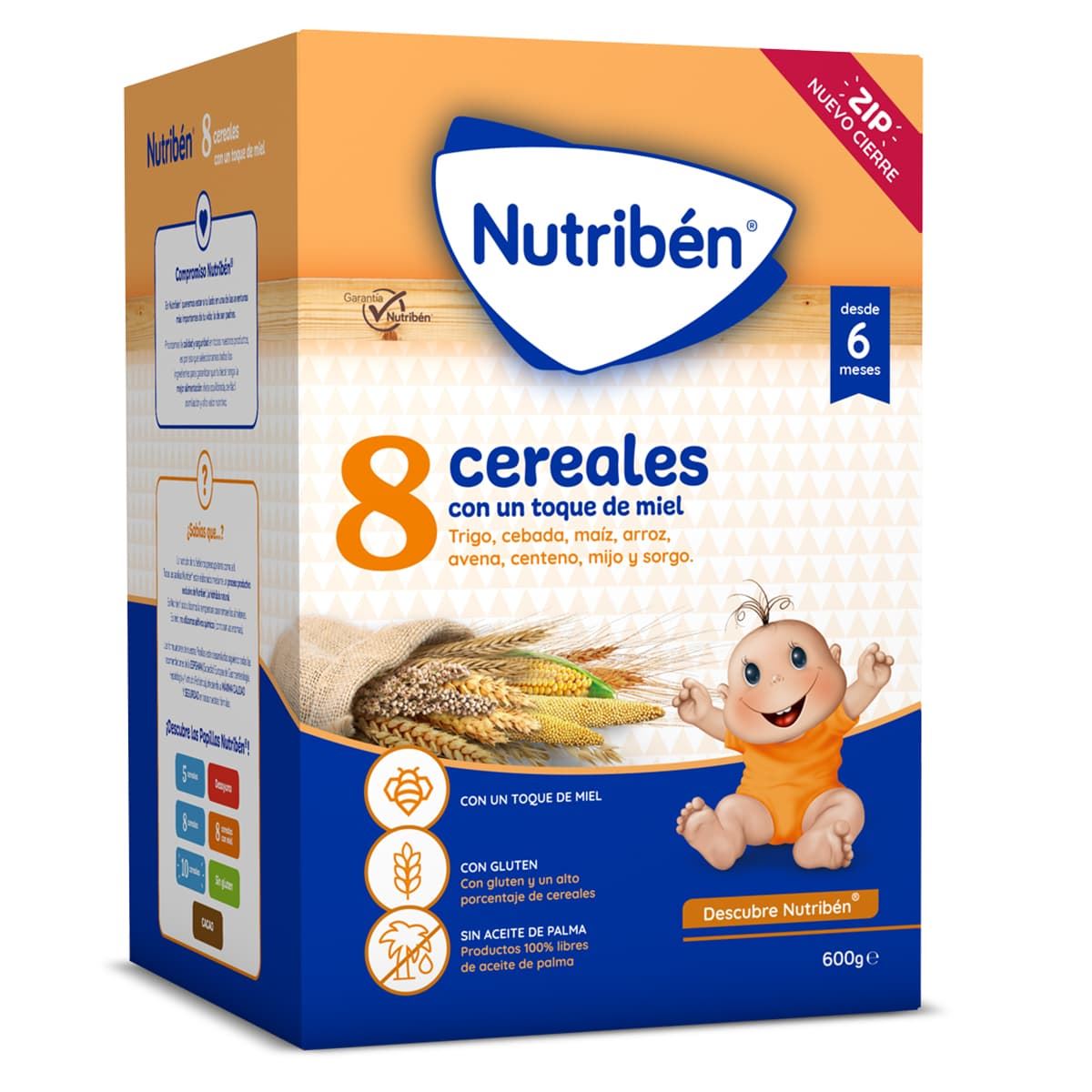 NUTRIBÉN 8 CEREALES 600G - Imagen 1