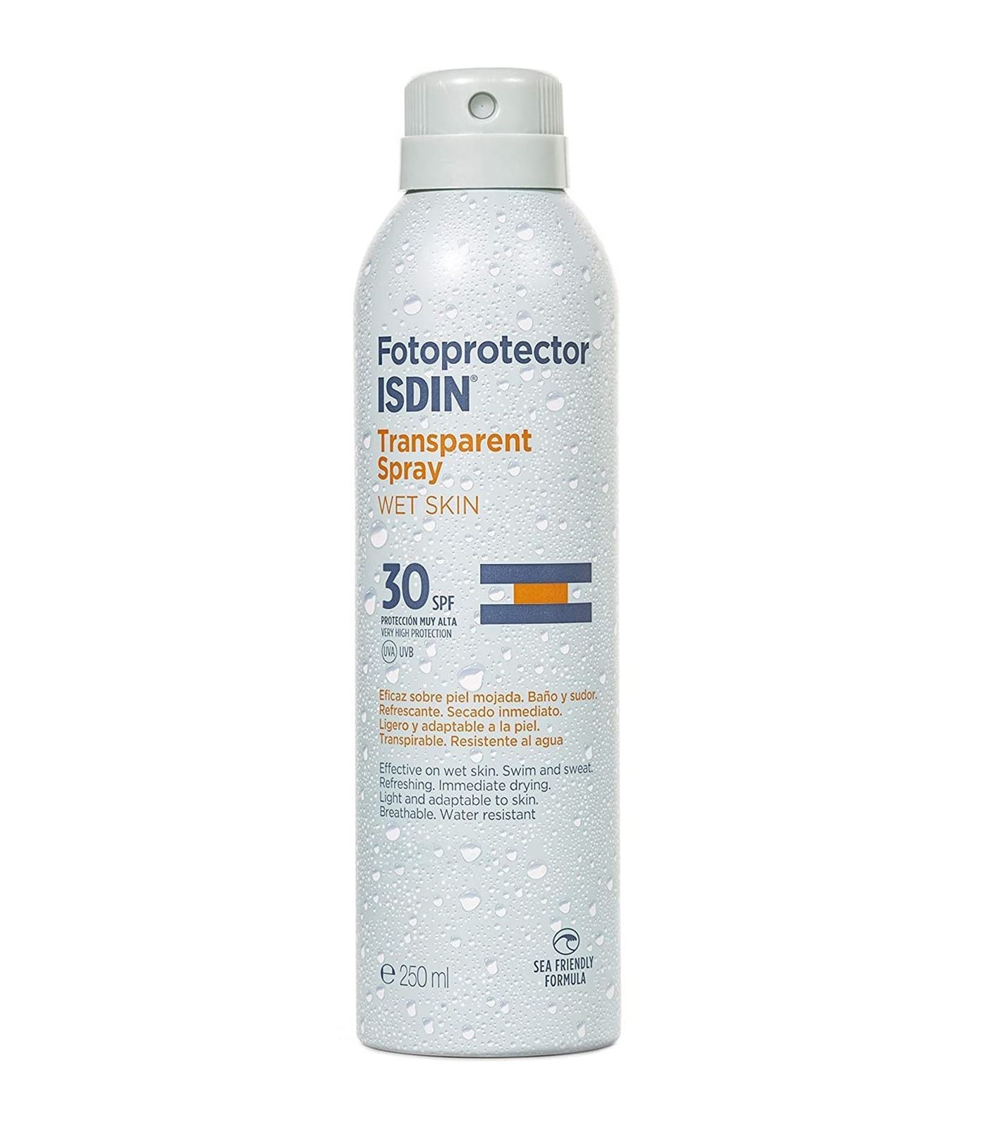 SPRAY TRANSPARENTE WET SKIN SPF30 ISDIN - Imagen 1