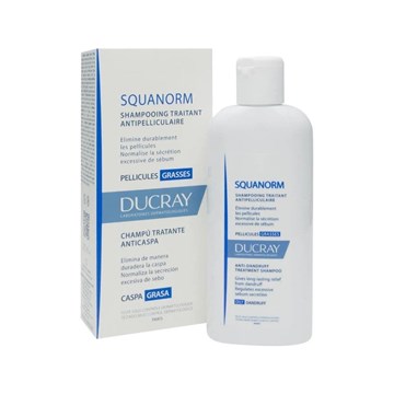 SQUANORM CHAMPÚ ANTICASPA GRASA DUCRAY + CHAMPÚ ELUTION DE REGALO - Imagen 1