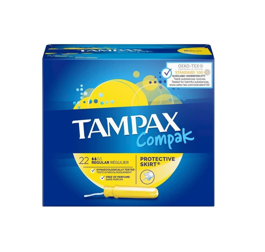 TAMPONES TAMPAX COMPAK REGULAR 22U - Imagen 1