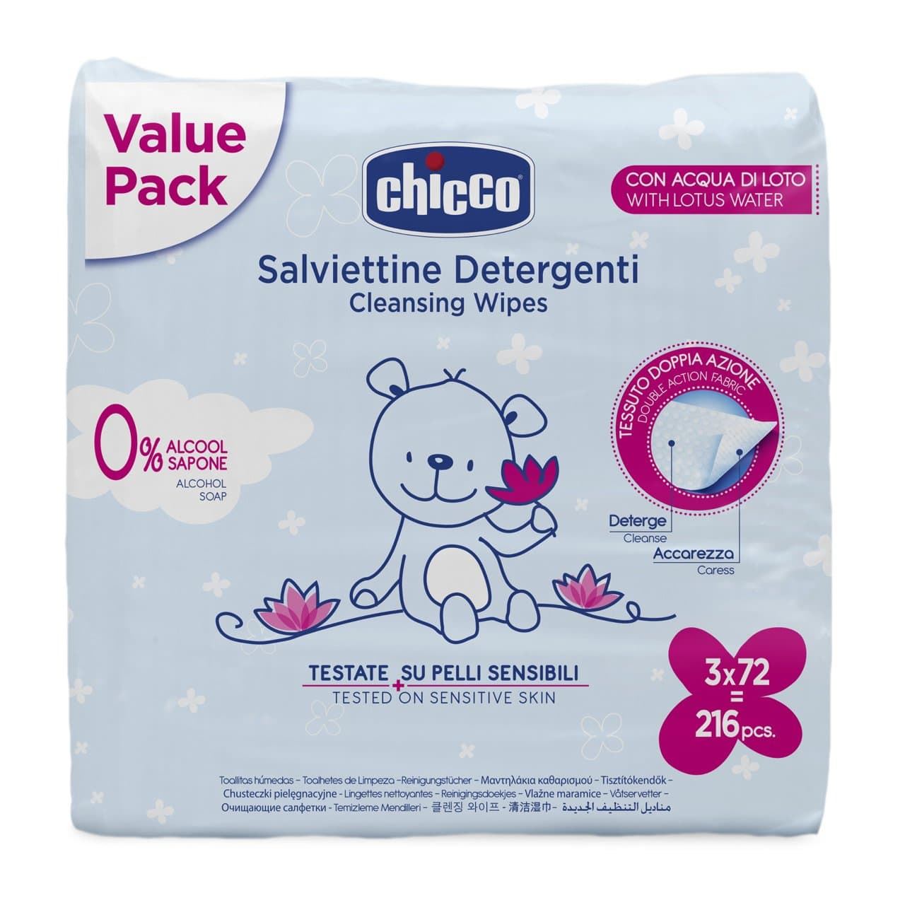 TOALLITAS HUMEDAS PACK 3X72UDS CHICCO - Imagen 1